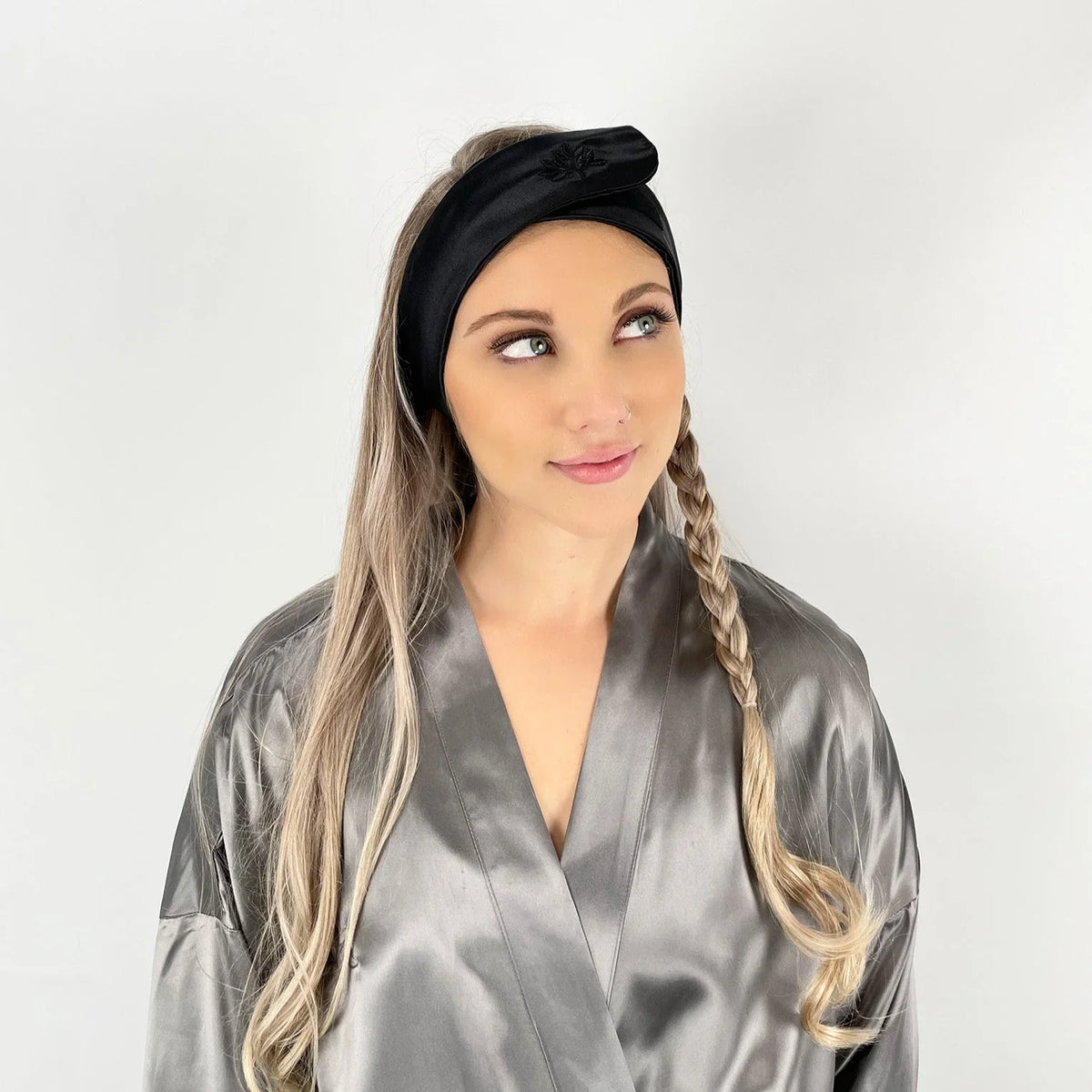 Mulberry Park Silks Silk Glam Band - Black