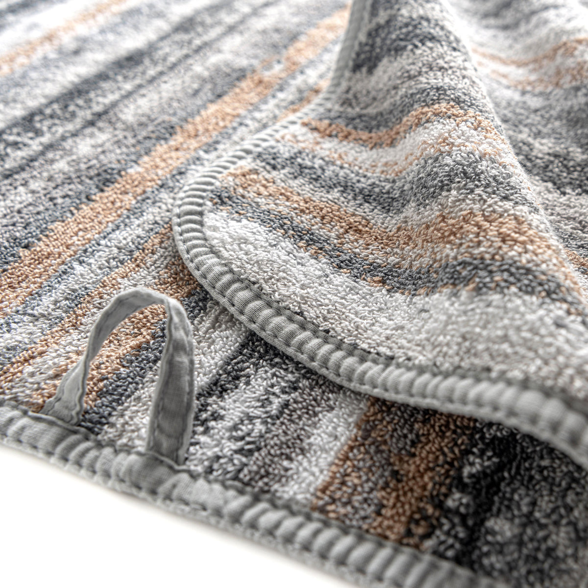 Graccioza Venice Bath Towels and Rugs - Multi/Grey