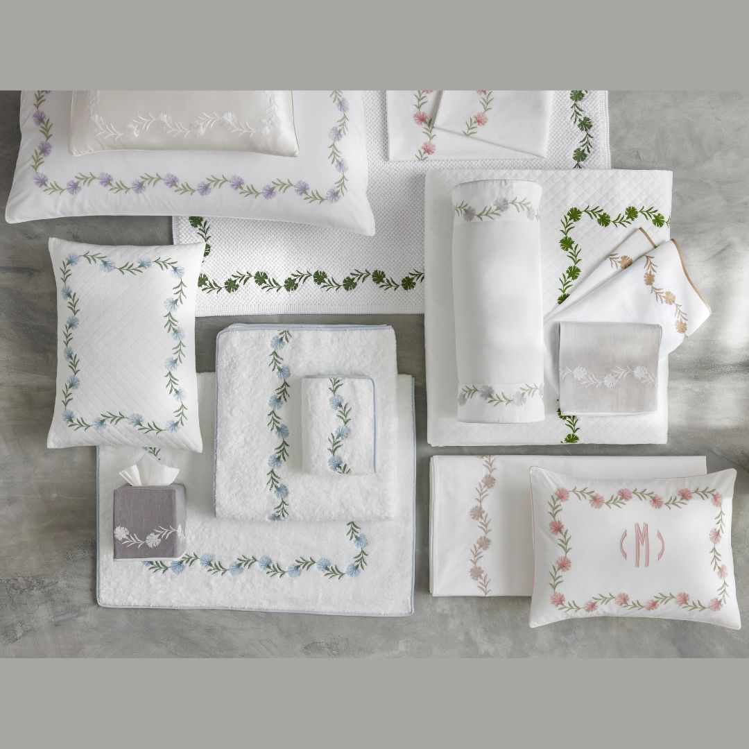 Matouk Daphne Bed Bath and Rugs Collection