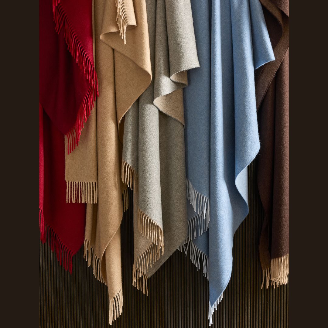 New Fall 2025 colors for Matouk Paley Throw - 100% cashmere - oversized throw