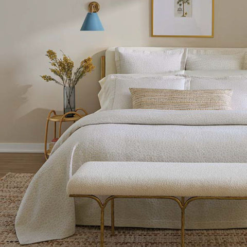 Sferra x Scalamandre Aurelia Coverlet and Shams - White/Sand featured image