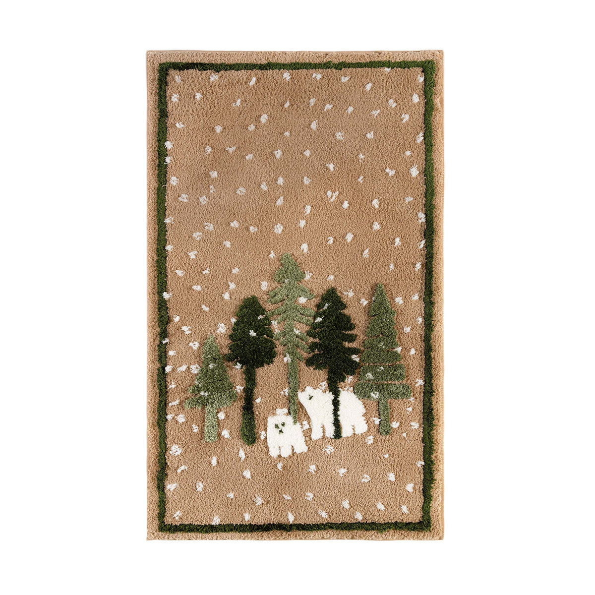 Graccioza Holiday Snow Bear Bath Rug