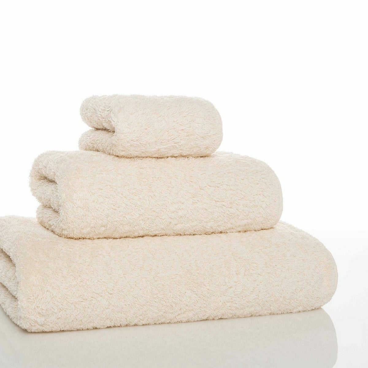 Graccioza Egoist Bath Towels Stack Natural Fine Linens