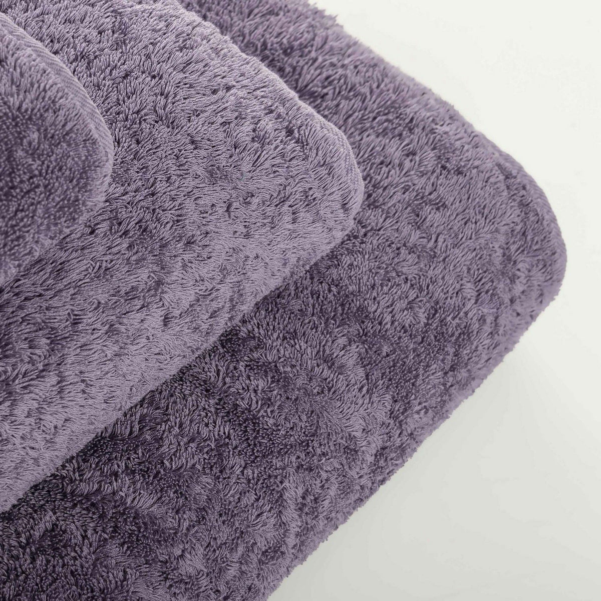 Graccioza Egoist Bath Towels Top Stack Lavander Lavander Fine Linens