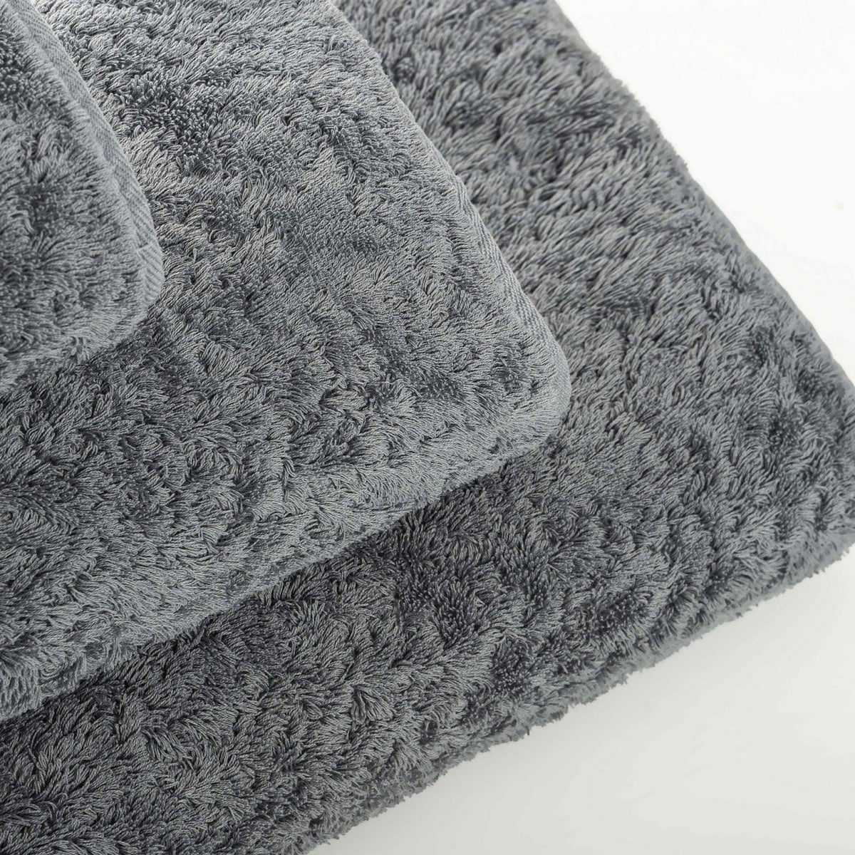 Graccioza Egoist Bath Towels Top Stack Steel Fine Linens