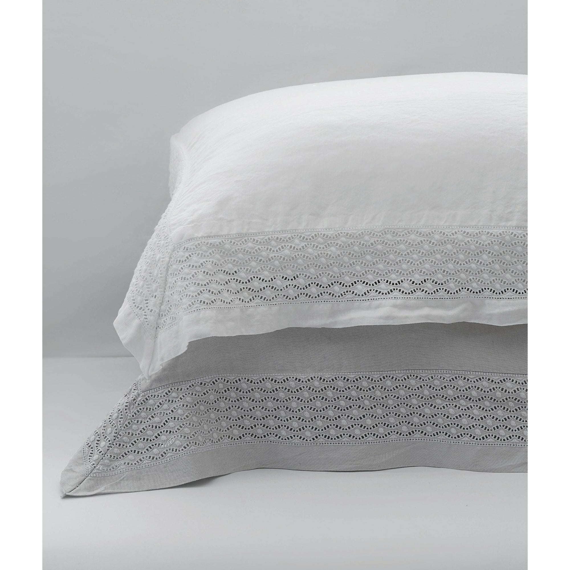 BOVI Vintage Linen Bedding Main White Fine Linens