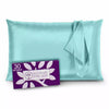 Mulberry Park Silks 30 Momme Silk Pillowcase Main Aqua Fine Linens