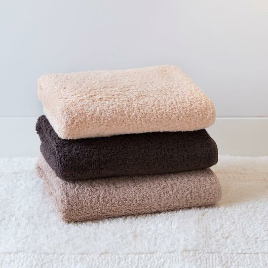 Graccioza Long Double Loop Bath Towels TriColor Stack Fine Linens