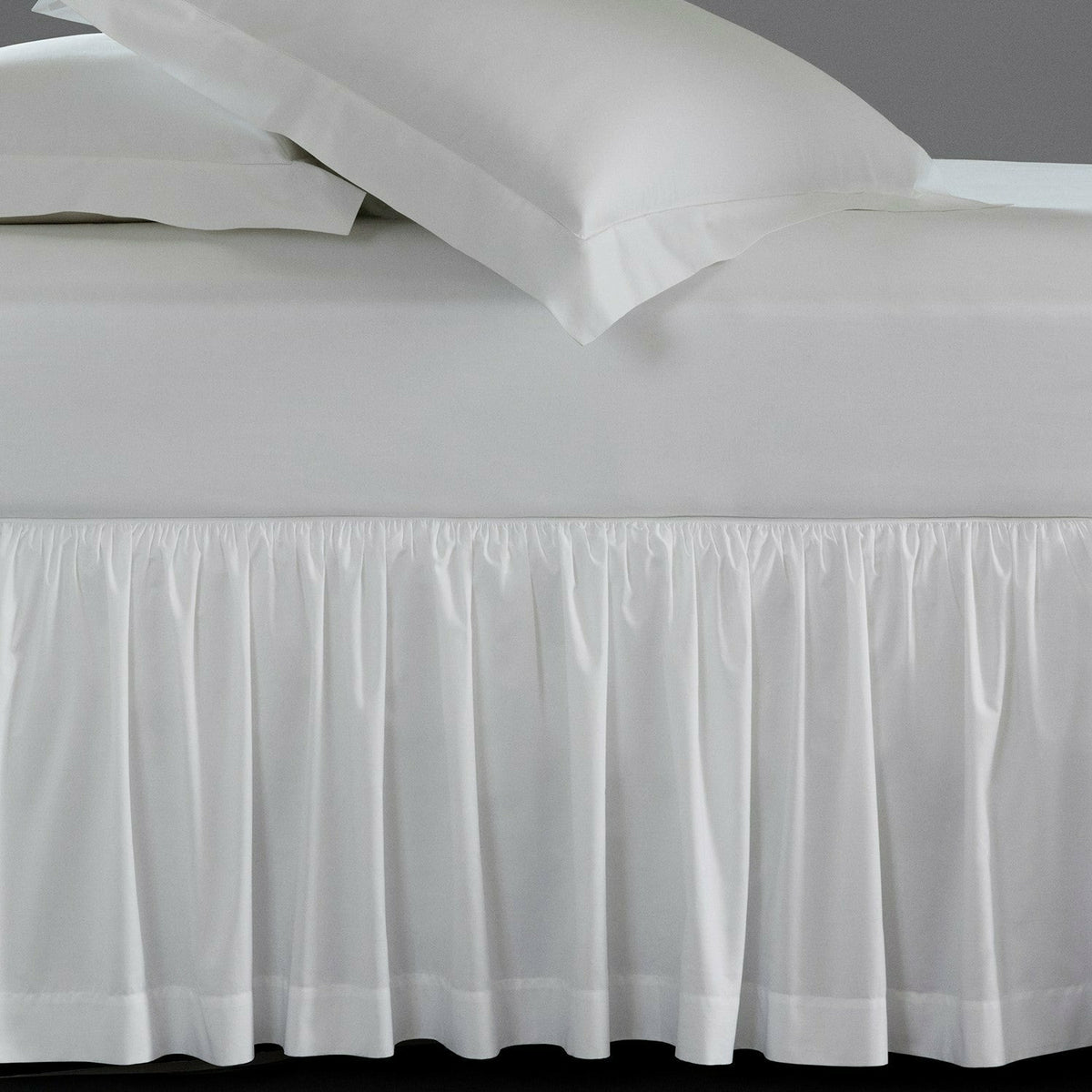 Sferra Celeste Bed Skirt Collection Grey Fine Linens 