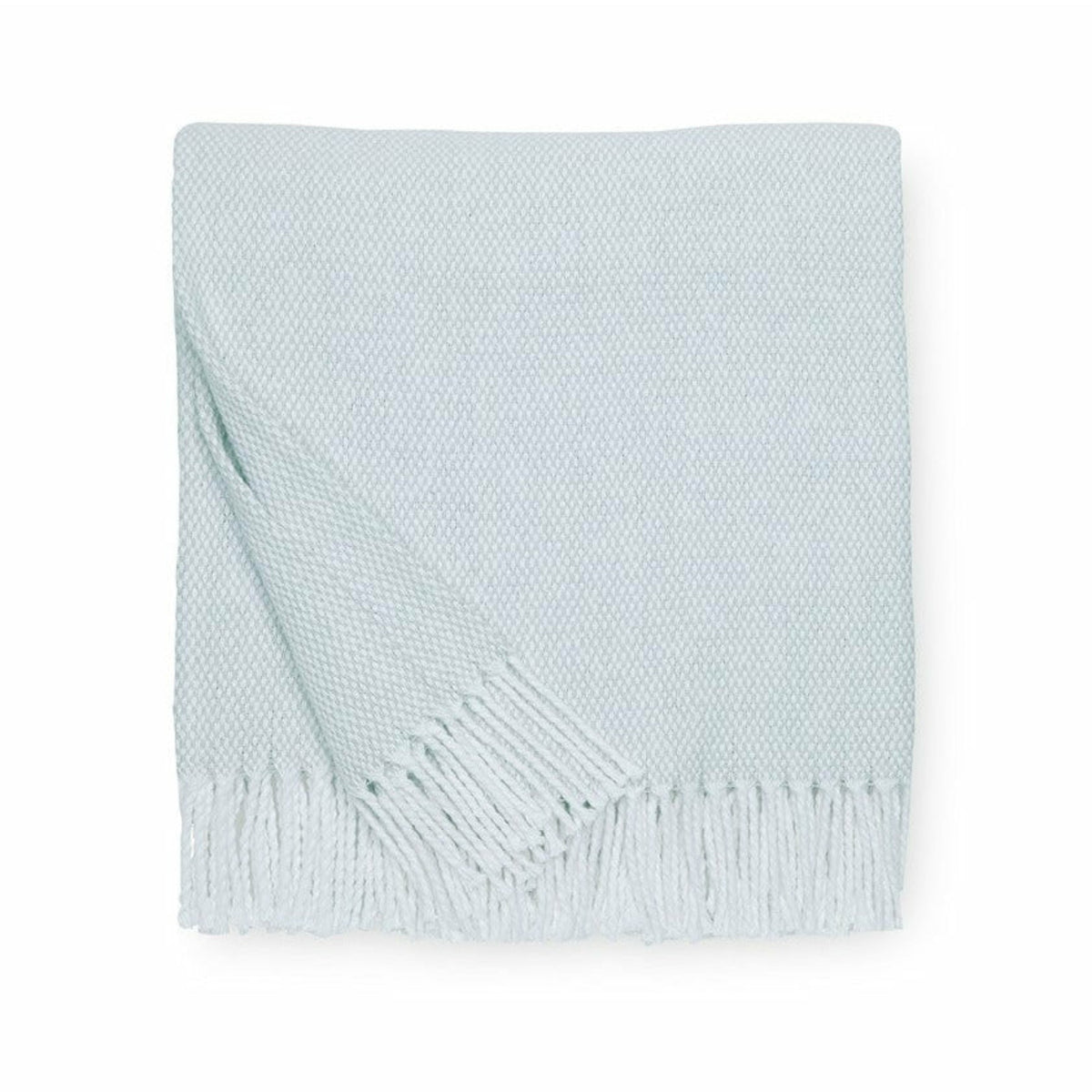 Sferra Terzo Throw Blanket Seagreen Fine Linens