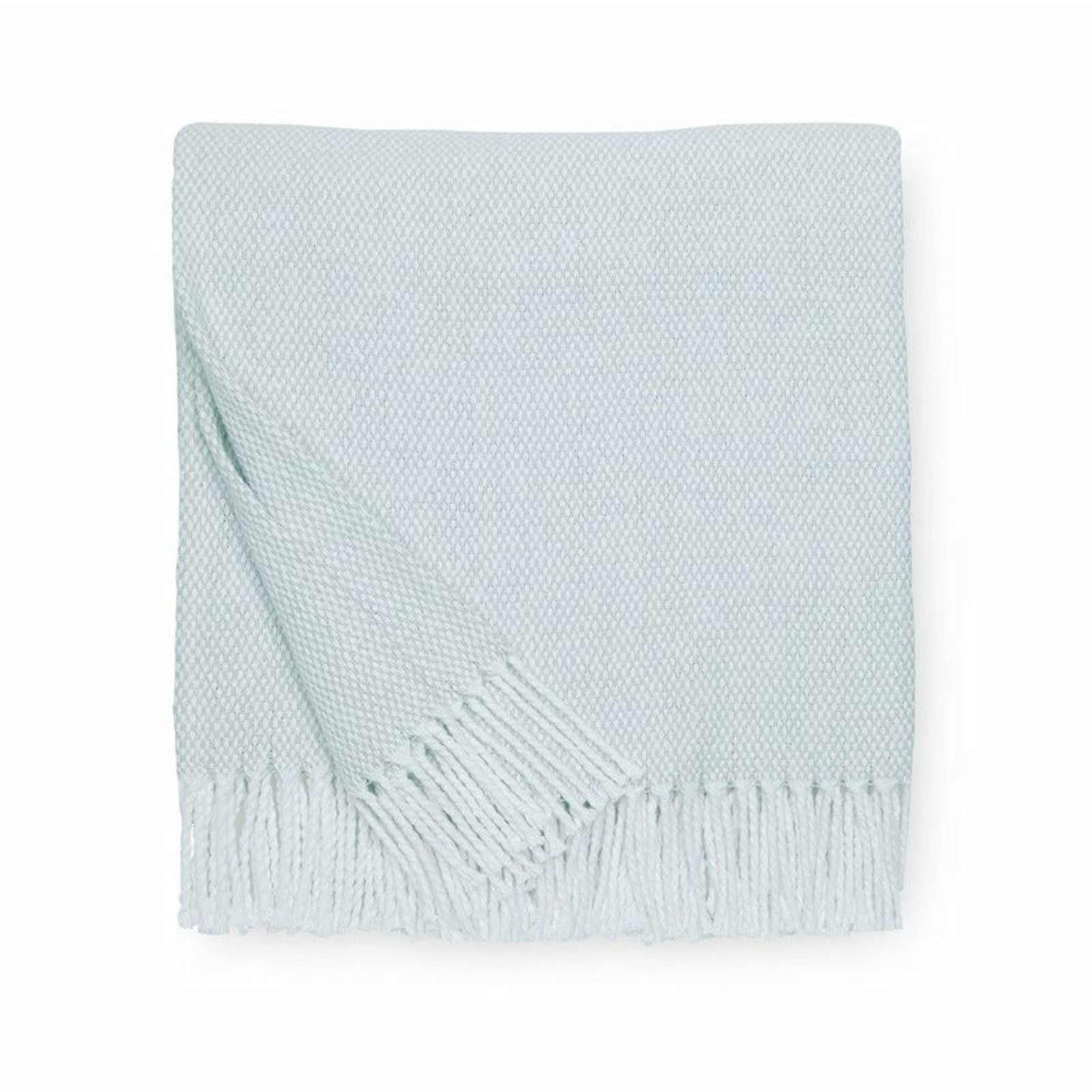 Sferra Terzo Throw Blanket Seagreen Fine Linens