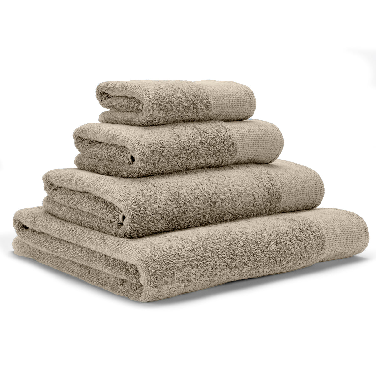 Abyss Abelha Bath Towels Stack White Fine Linens
