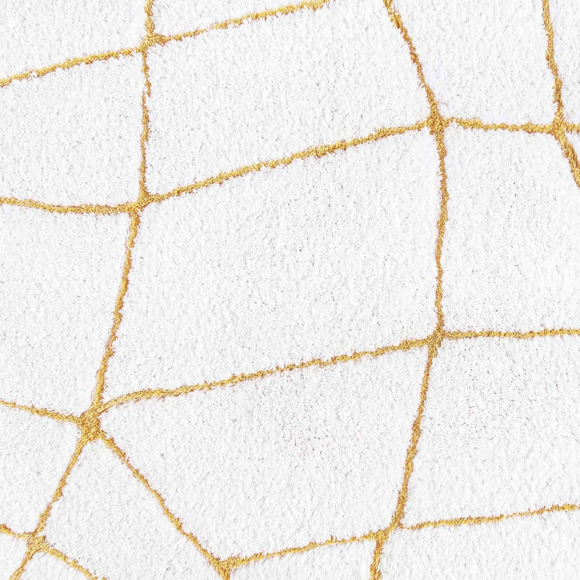 Graccioza Amalia Bath Towels and Rugs White/Gold Fine Linens