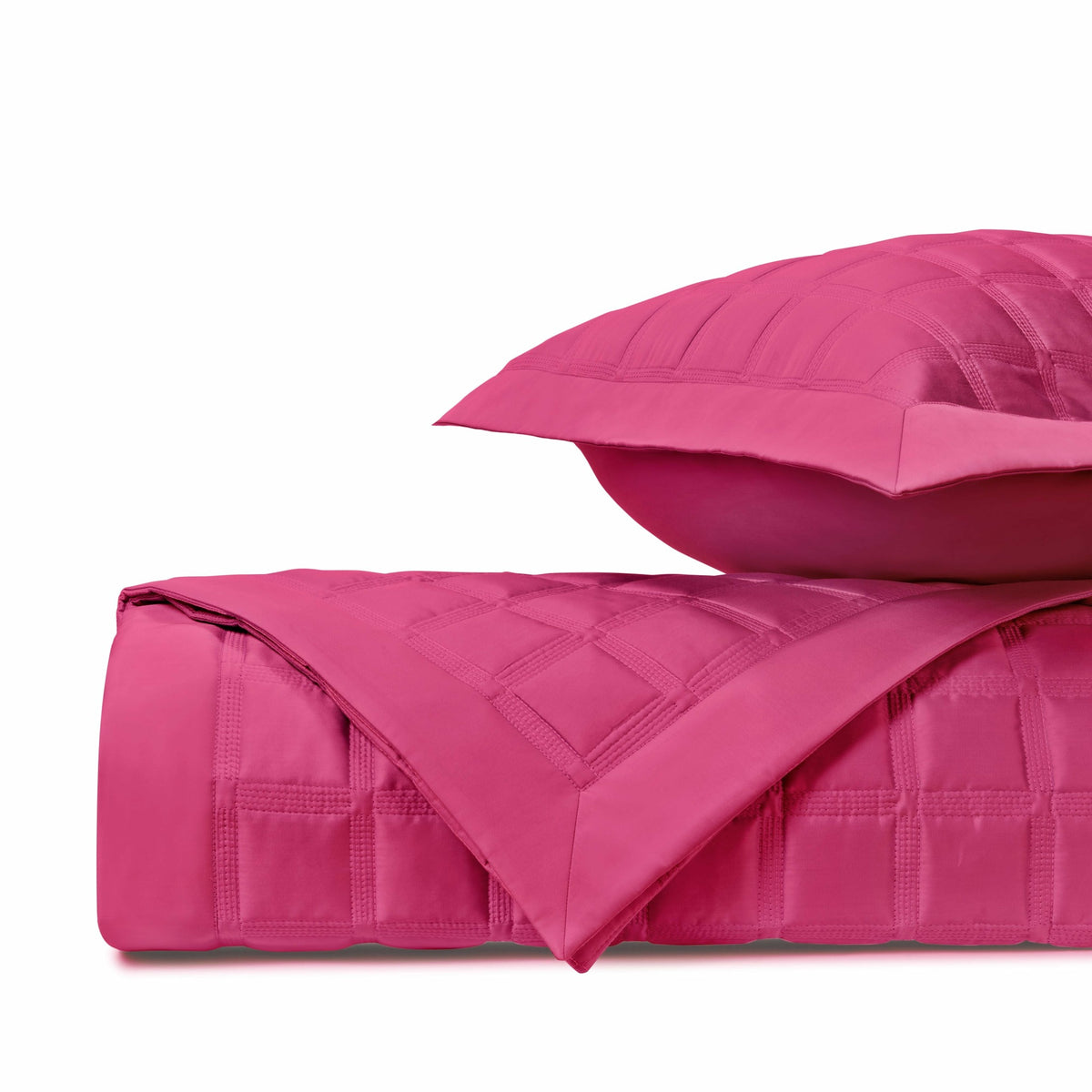 Home Treasures Athens Quilted Bedding Fine Linens Bright Pink