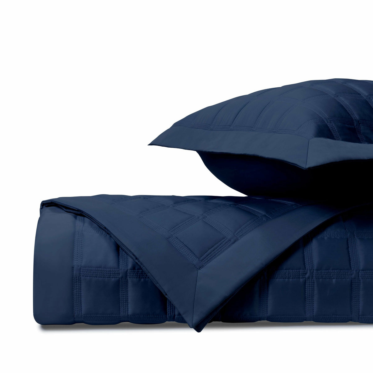 Home Treasures Athens Quilted Bedding Fine Linens Navy Blue