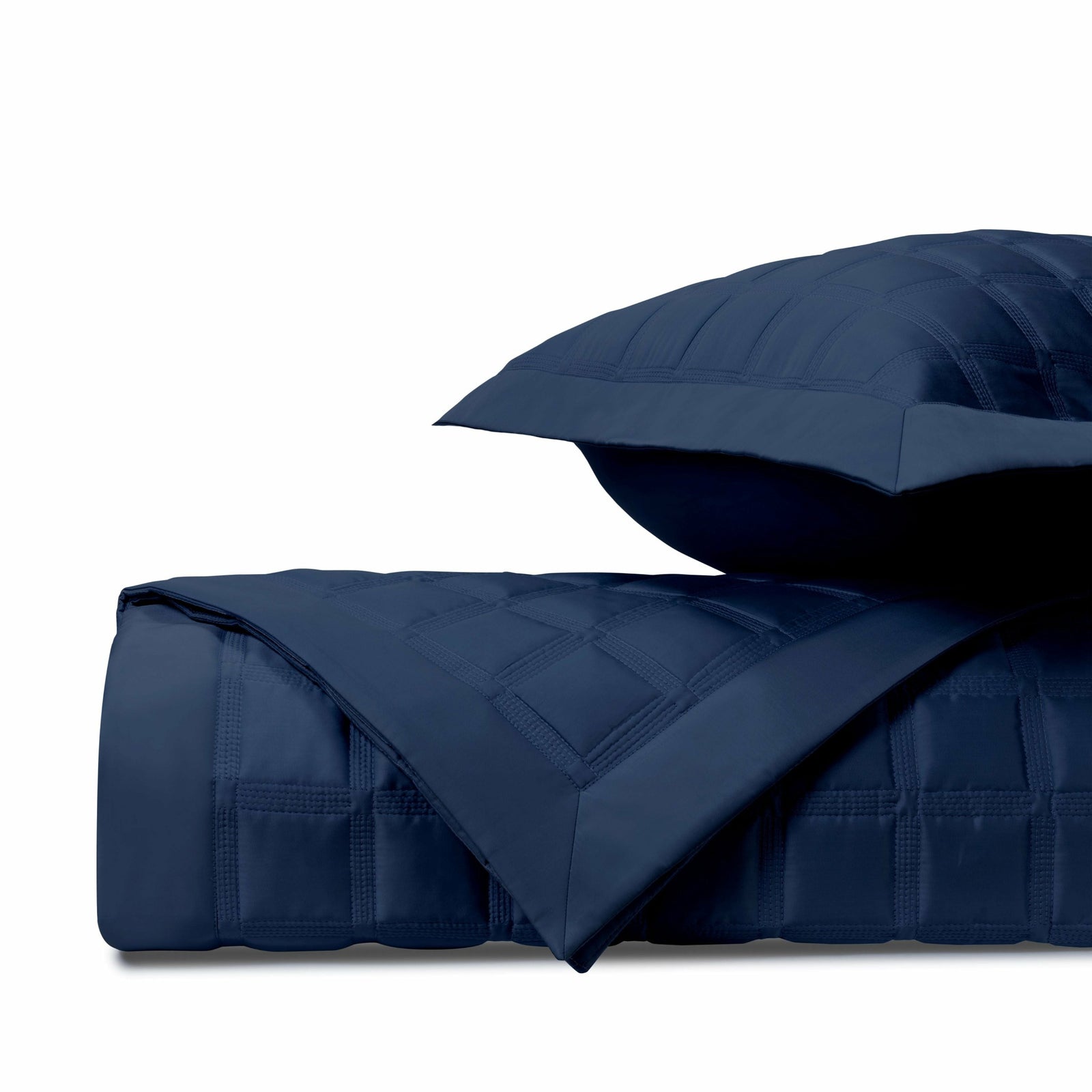 Home Treasures Athens Quilted Bedding Fine Linens Navy Blue