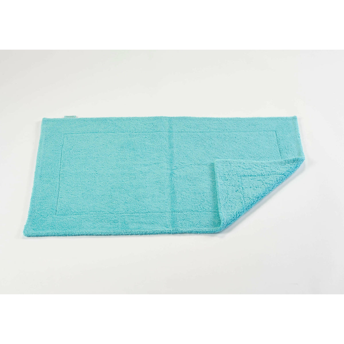 Abyss Double Bath Tub Mat Flat Straight Turquoise (370) Fine Linens
