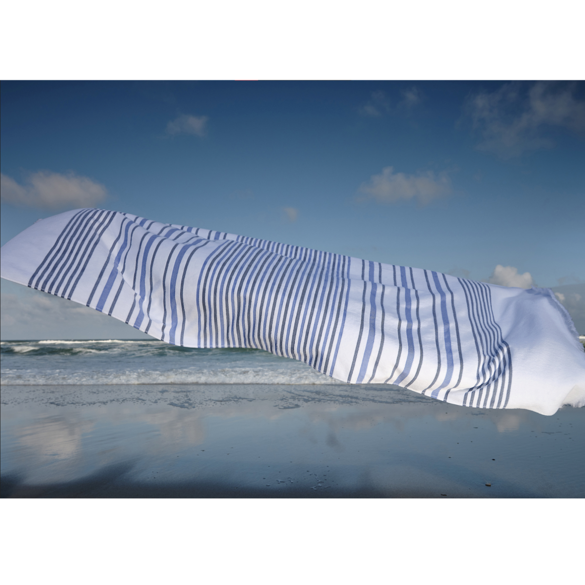Abyss Goa Beach Towels Main Cadette Blue (332) Fine Linens