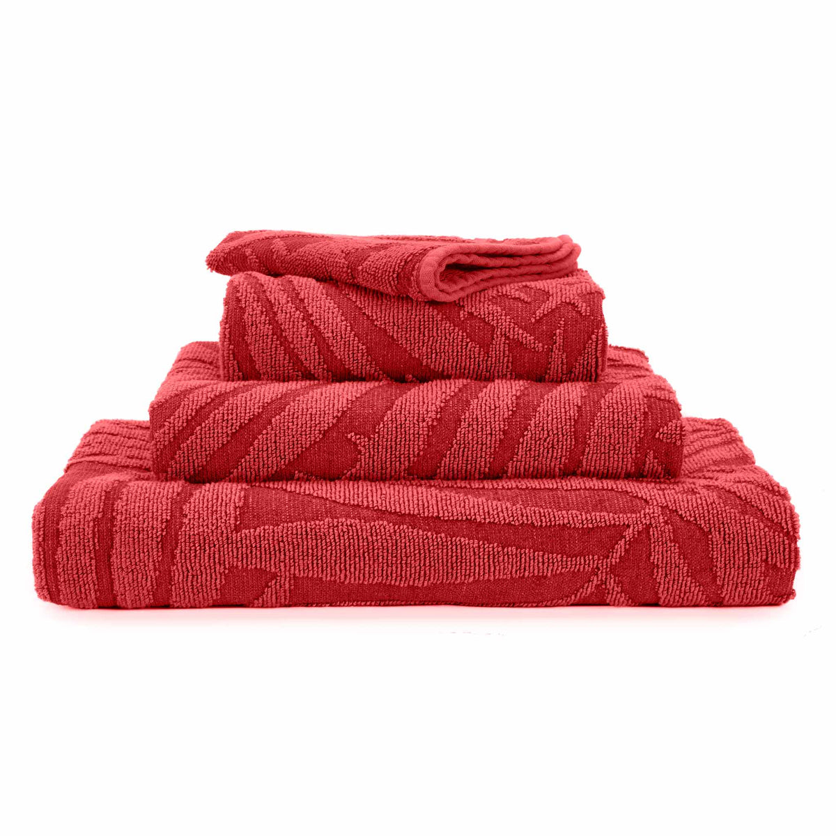 Abyss Fidji Bath Towel Stack Flame (565) Fine Linens
