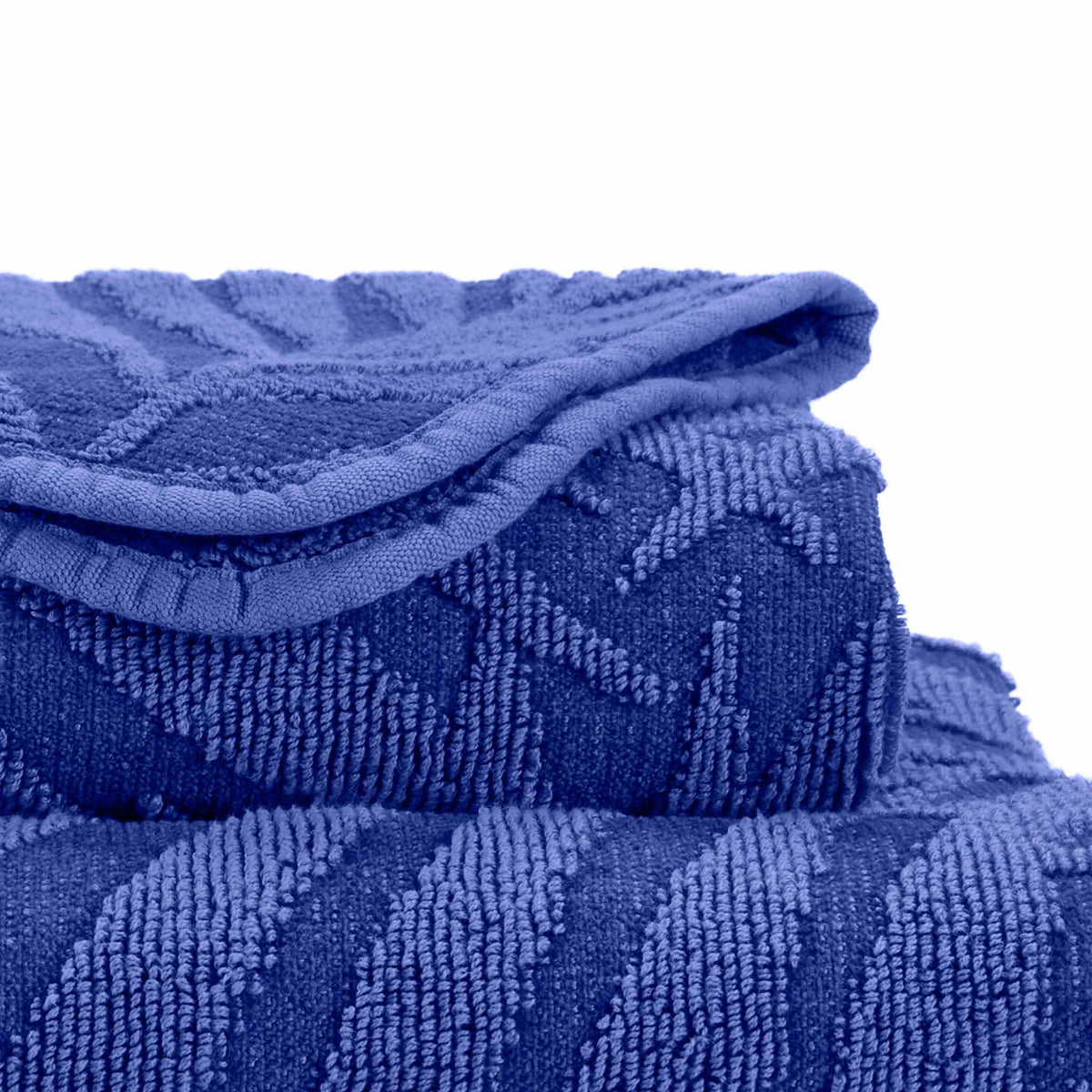 Abyss Fidji Bath Towel Close Up Indigo (335) Fine Linens