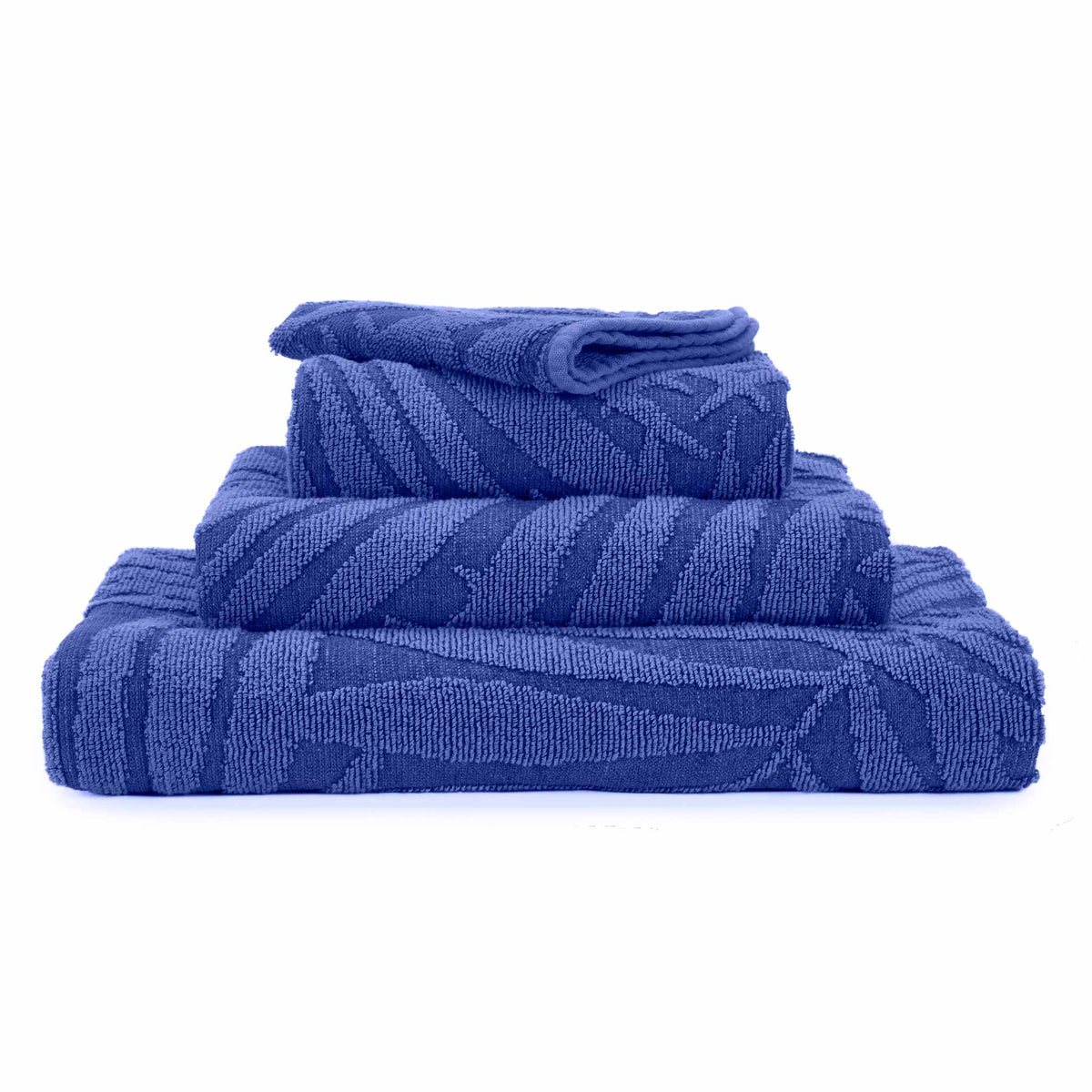 Abyss Fidji Bath Towel Stack Indigo (335) Fine Linens