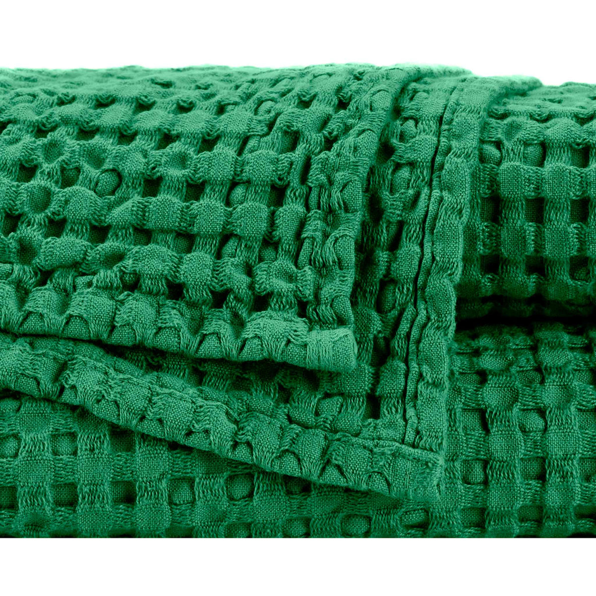 Abyss Pousada Bath Towels Close Up Emerald (230) Fine Linens