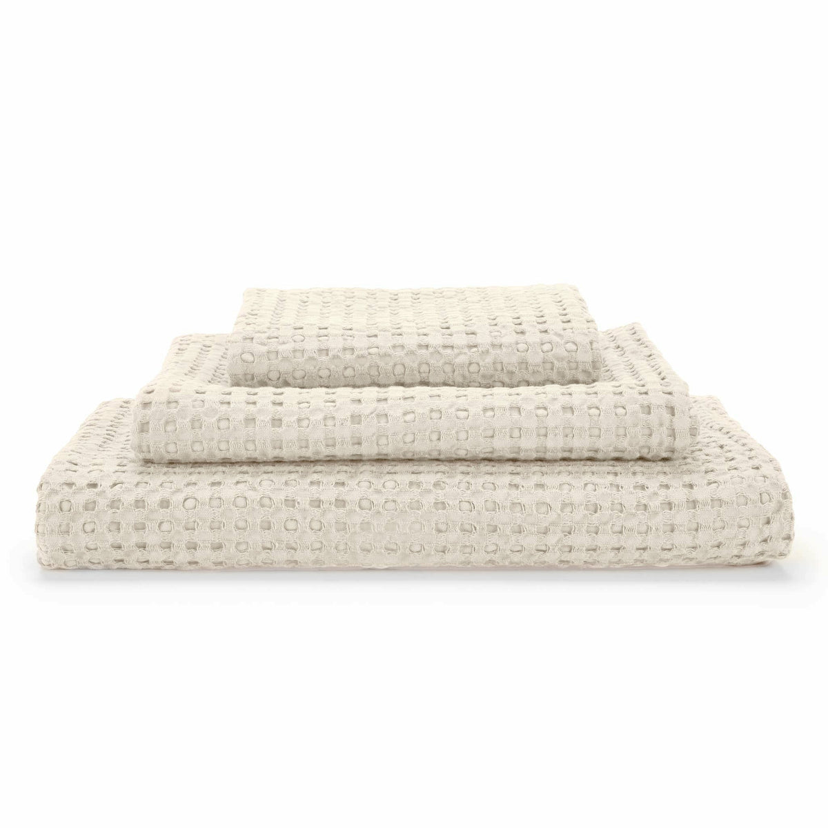 Abyss Pousada Bath Towels Stack Ecru (101) Fine Linens