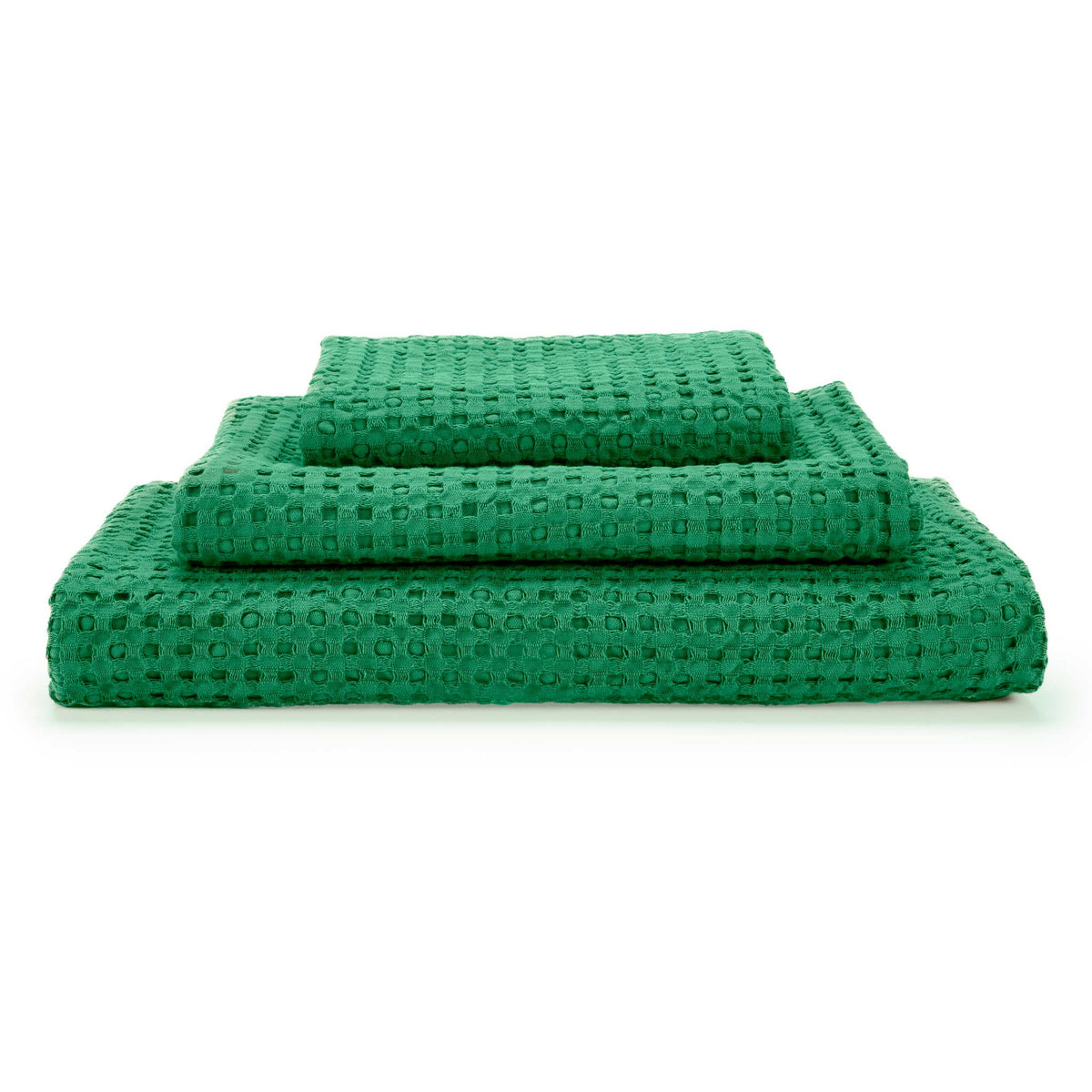 Abyss Pousada Bath Towels Stack 2 Emerald (230) Fine Linens