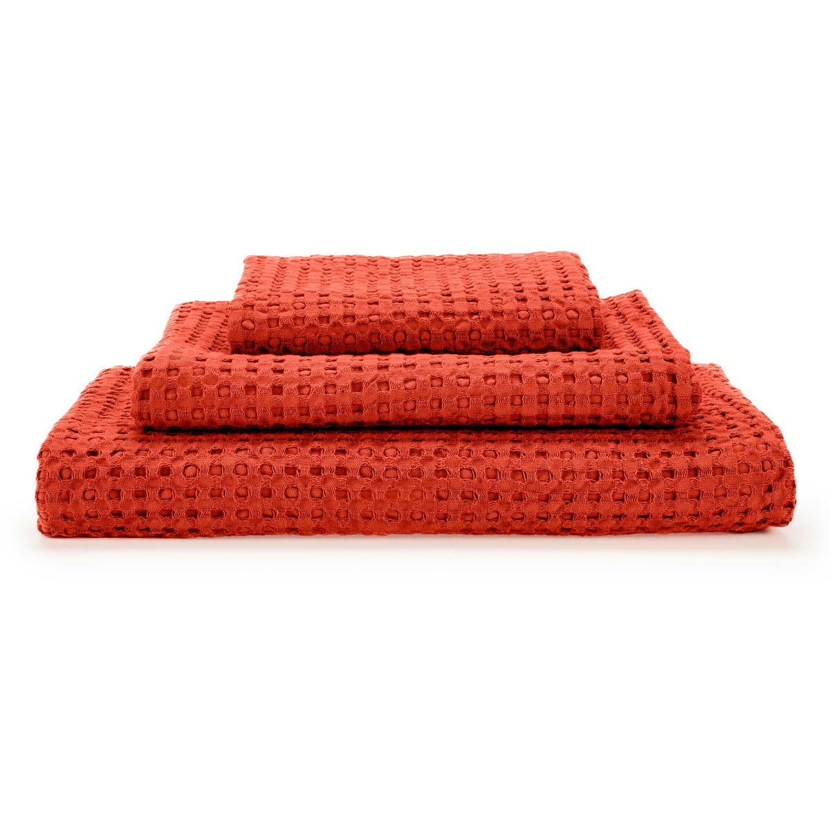 Abyss Pousada Bath Towels Stack Flame (565) Fine Linens