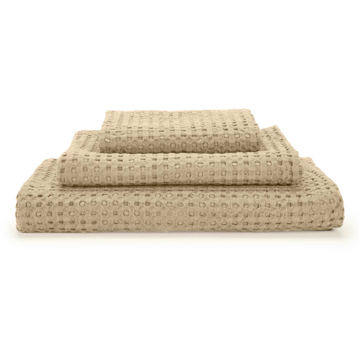 Abyss Pousada Bath Towels Stack 2 Sand (714) Fine Linens