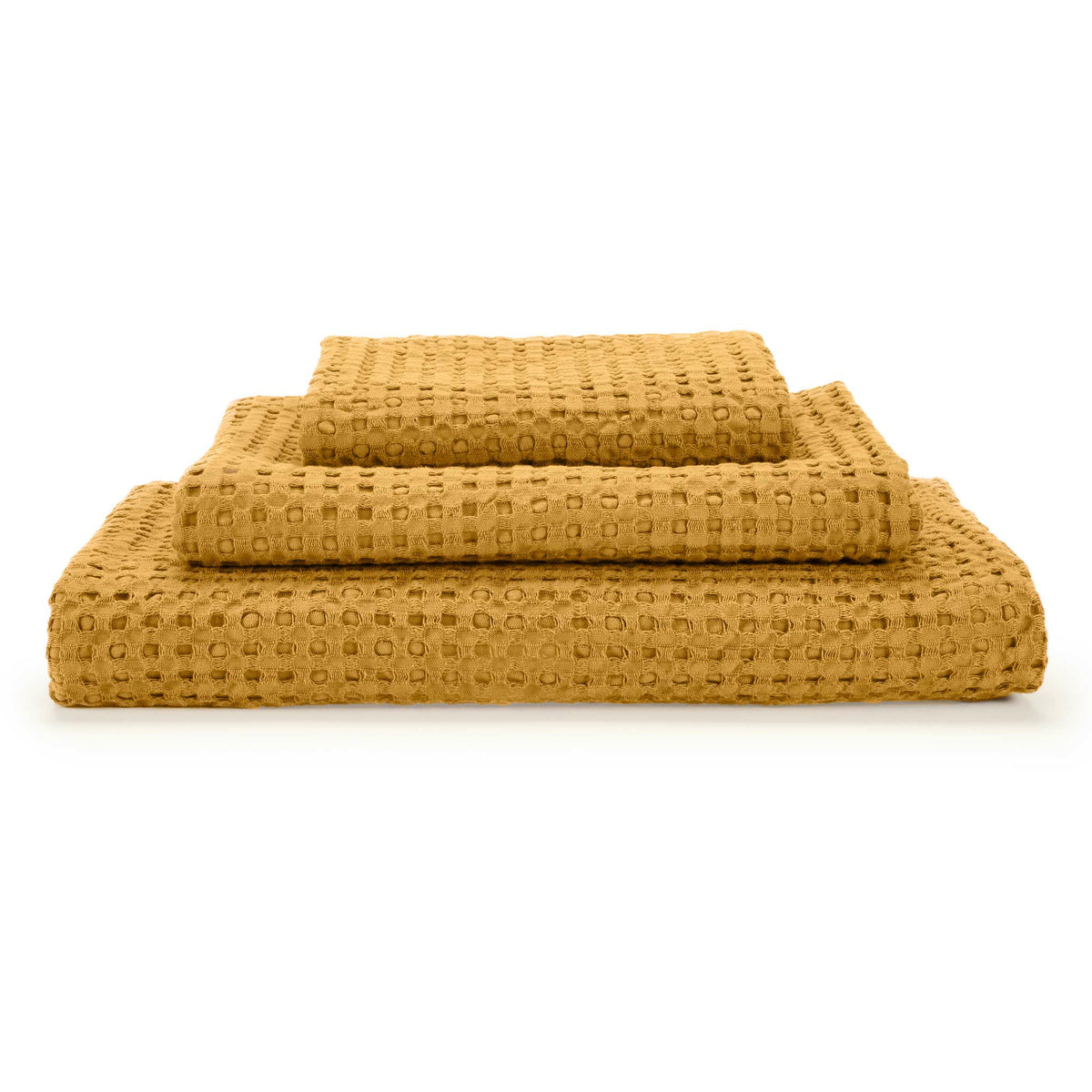 Abyss Pousada Bath Towels Stack 2 Gold (840) Fine Linens