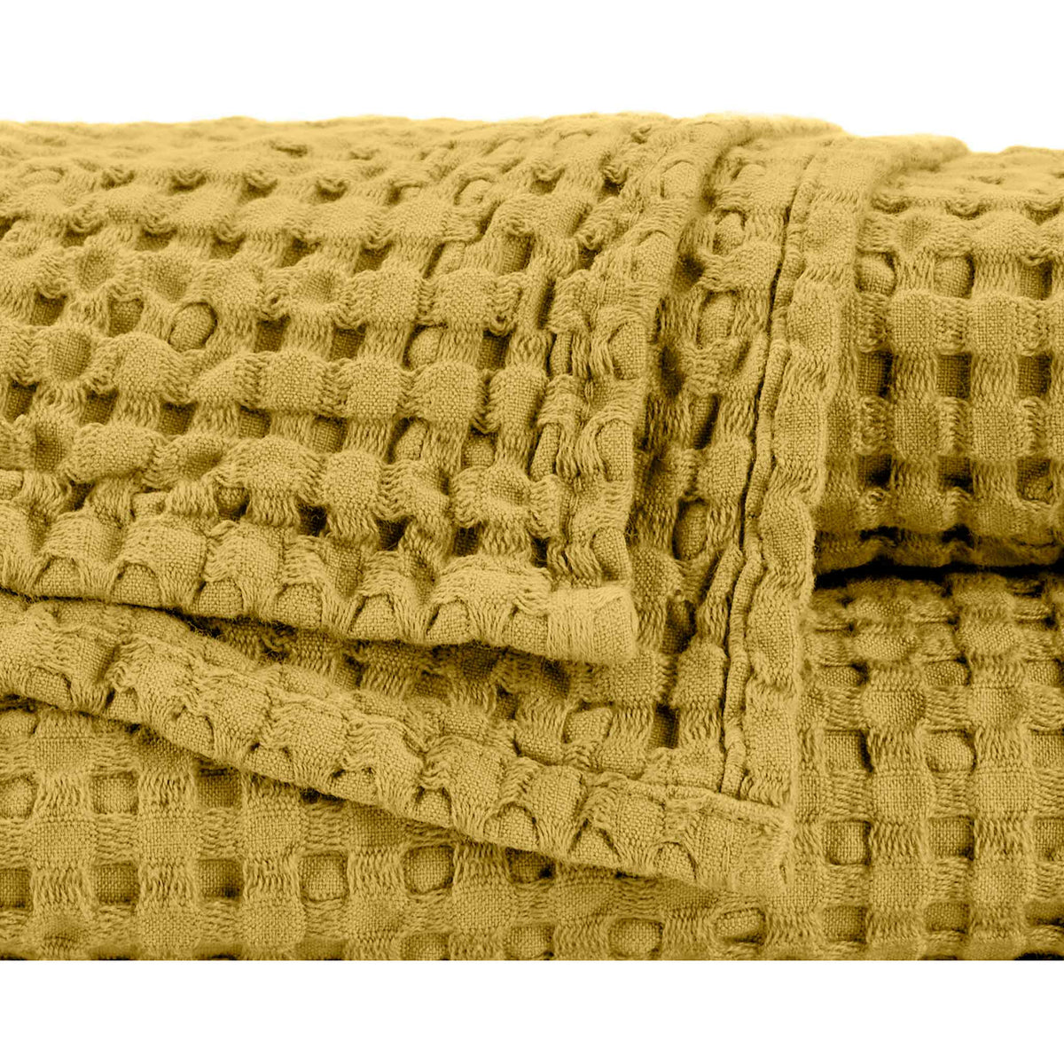 Abyss Pousada Bath Towels Close Up Safran (850) Fine Linens