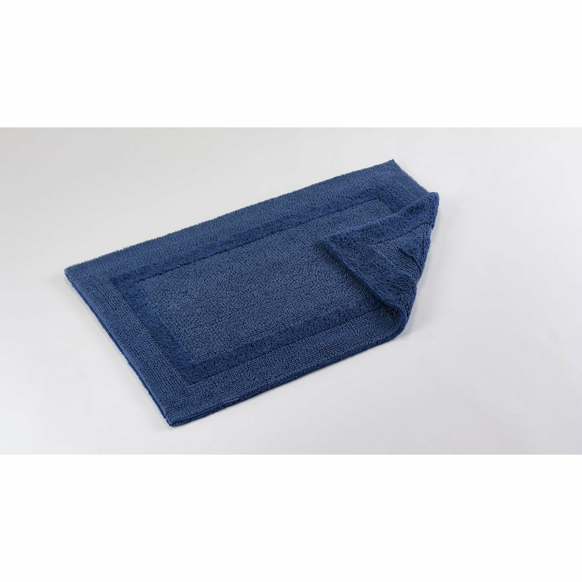 Abyss Habidecor Reversible Bath Rug Slanted Cadette Blue Fine Linens 