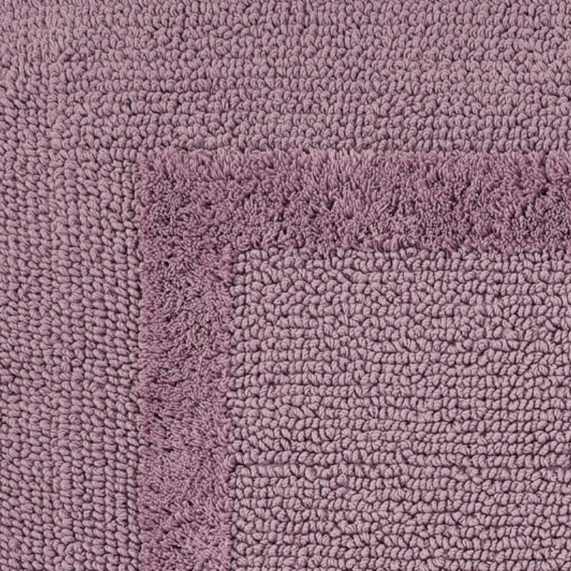 Abyss Habidecor Reversible Bath Rug Swatch Orchid Fine Linens