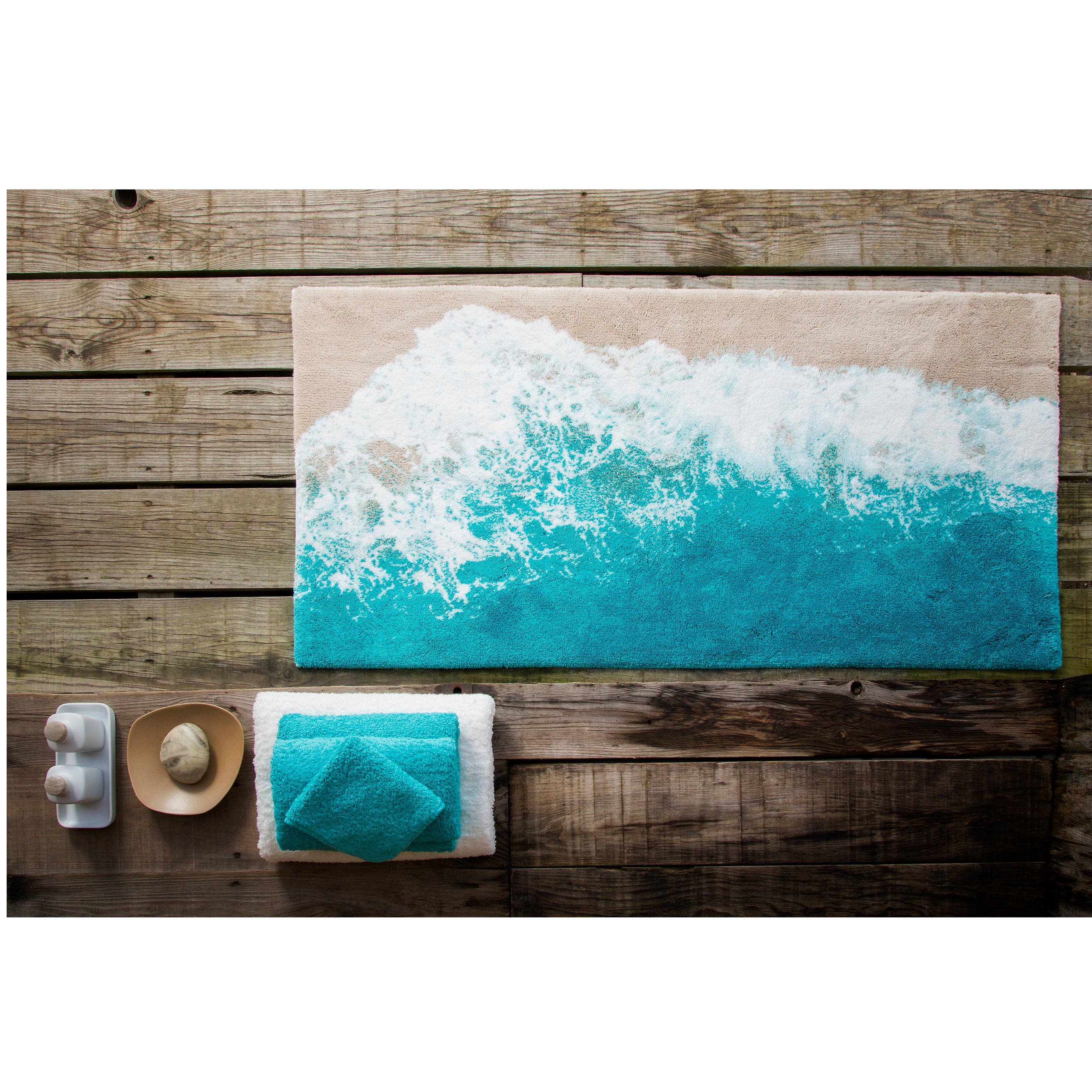 Ocean Wave Rug - Abyss Habidecor Malibu-39 x 78