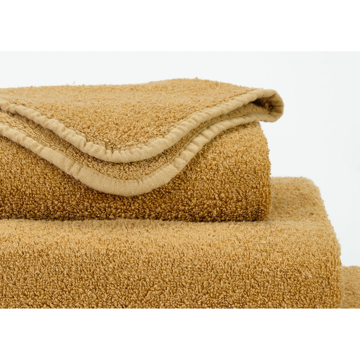 Abyss Lino Bath Towels Close Up Gold (840) Fine Linens