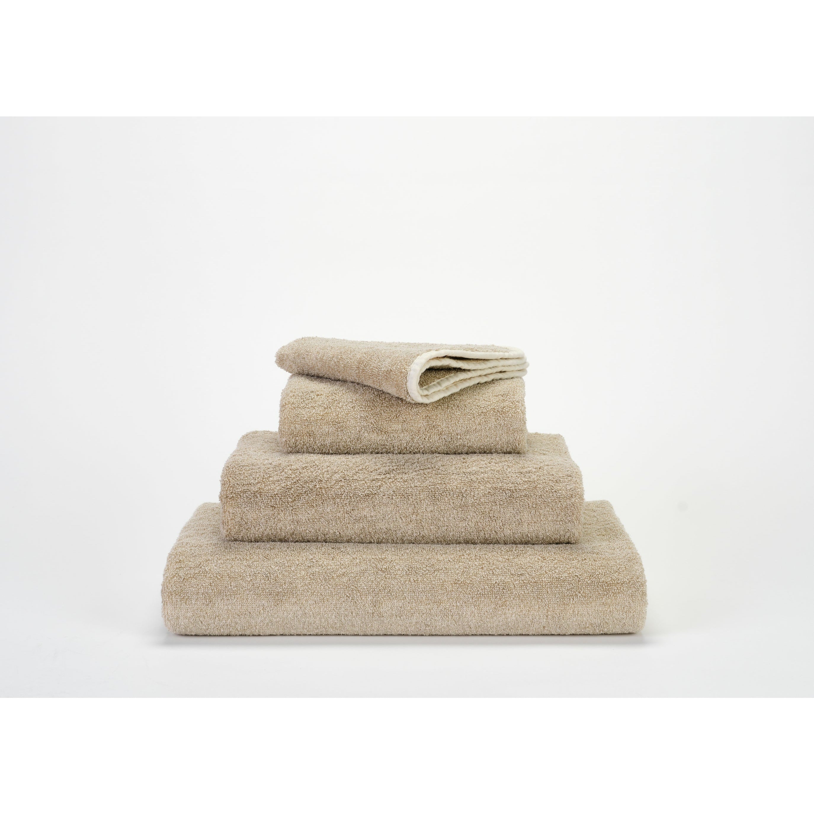 Abyss Lino Bath Towels - Ecru