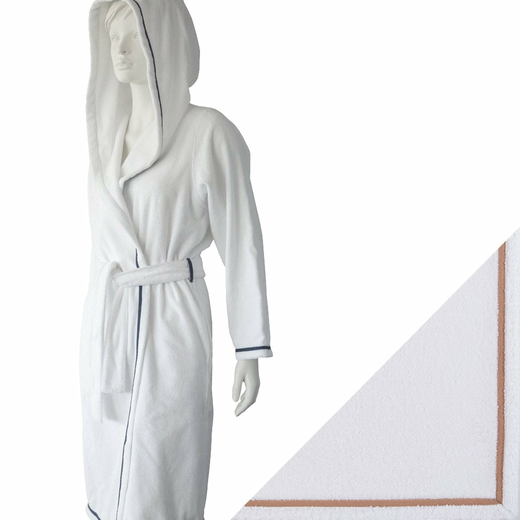 Abyss Saxo Robe Mannequin with Swatch Taupe (711) Fine Linens