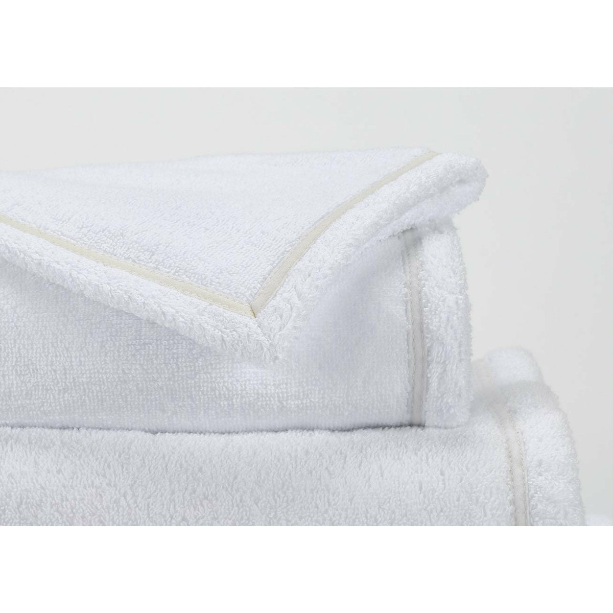 Abyss Saxo Towels Close Up Ecru Fine Linens
