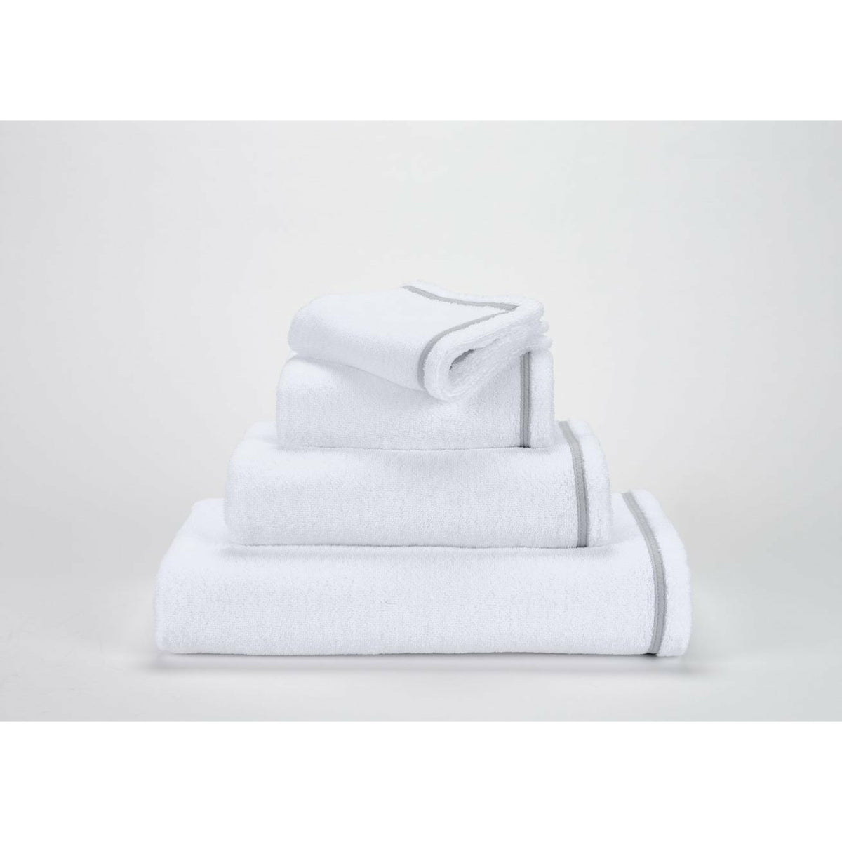 Abyss Saxo Towels &amp; Accessories Stack Platinum (992) Fine Linens