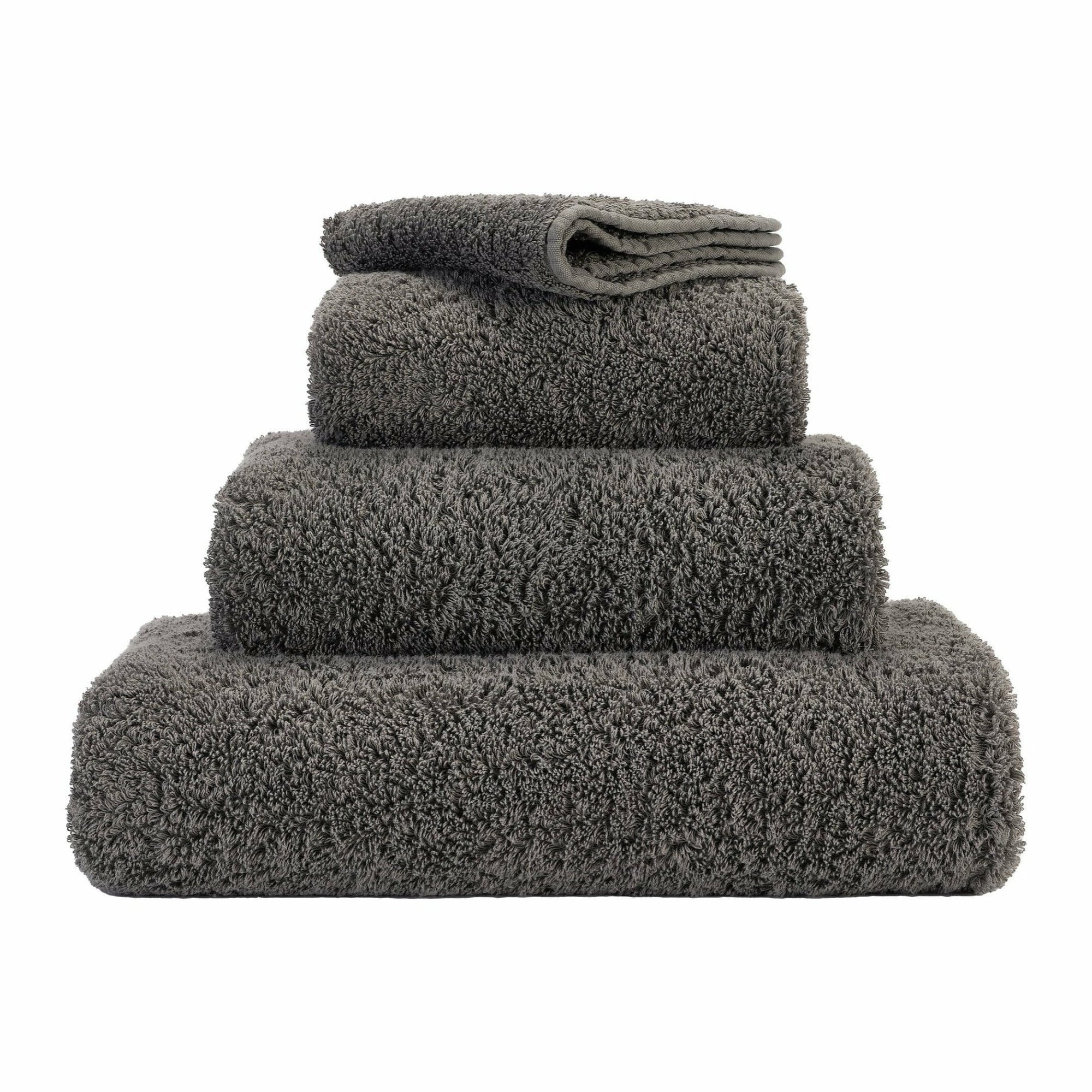Abyss Super Pile Bath Towels Gris Fine Linens