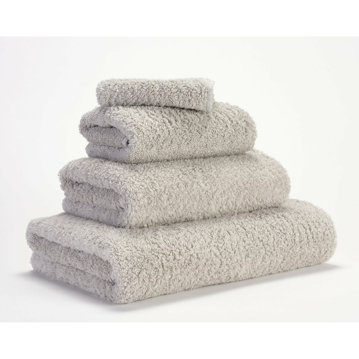 Abyss Super Pile Bath Towels Cloud Fine Linens Stack Slanted