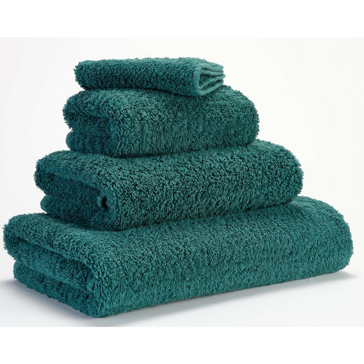 Abyss Super Pile Bath Towels Duck Fine Linens Stack Slanted