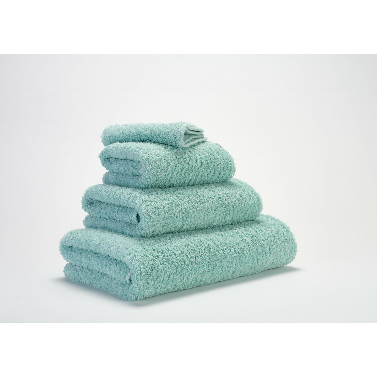 Abyss Super Pile Bath Towels Ice Fine Linens Stack Slanted