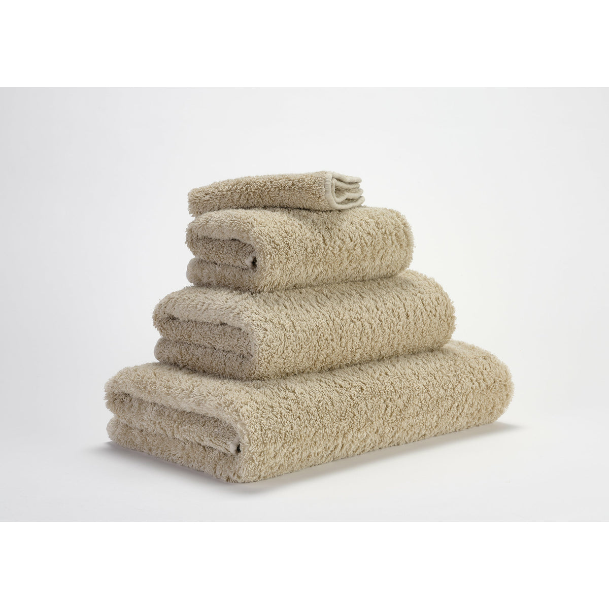 Abyss Super Pile Bath Towels Linen Fine Linens Stack Slanted