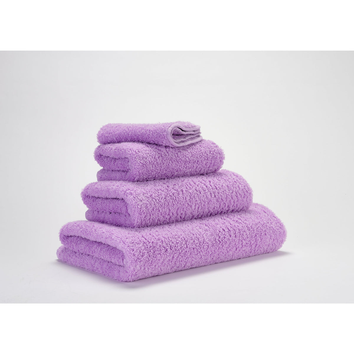 Abyss Super Pile Bath Towels Lupin Fine Lines Stack Slanted