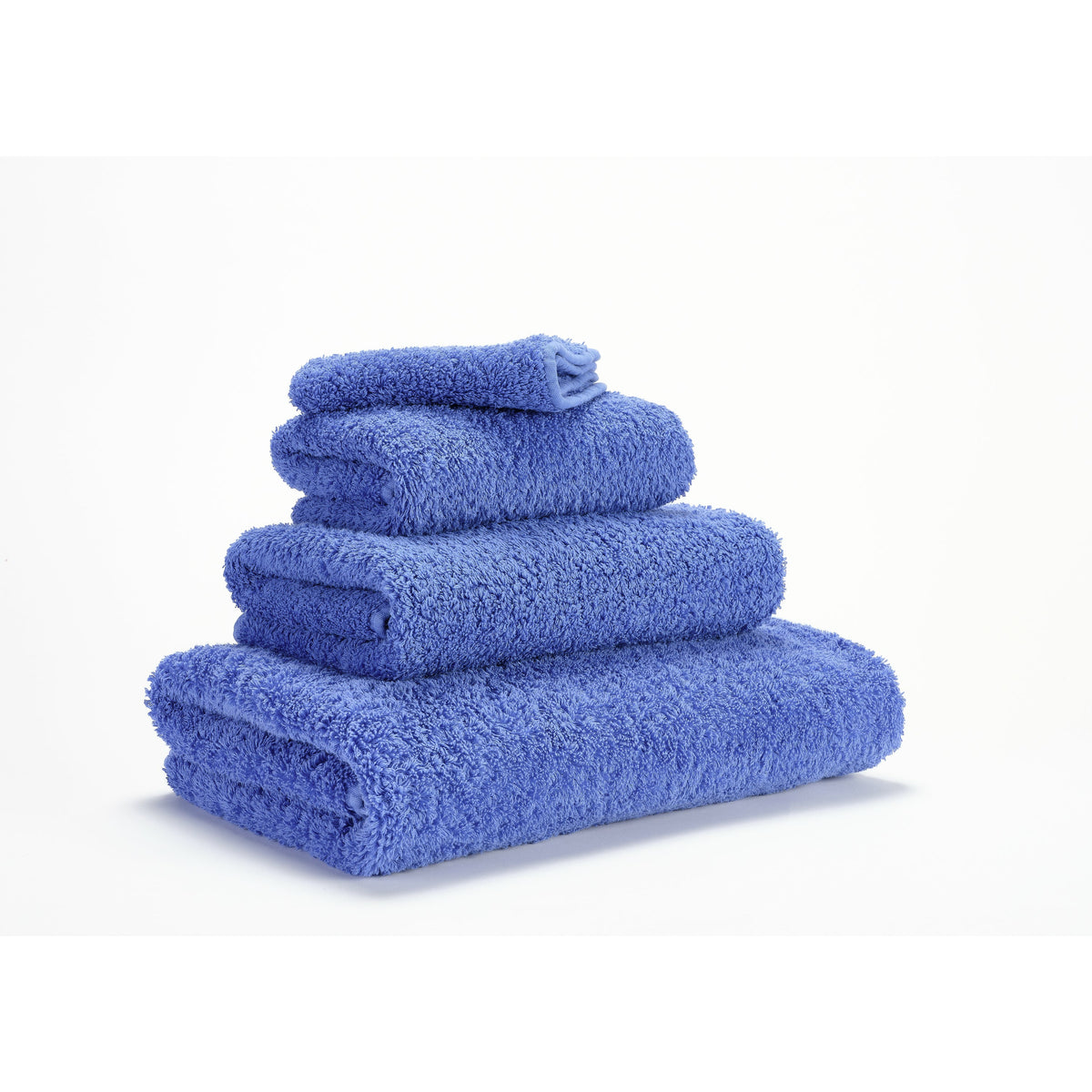 Abyss Super Pile Bath Towels Marina Fine Linens Stack Slanted
