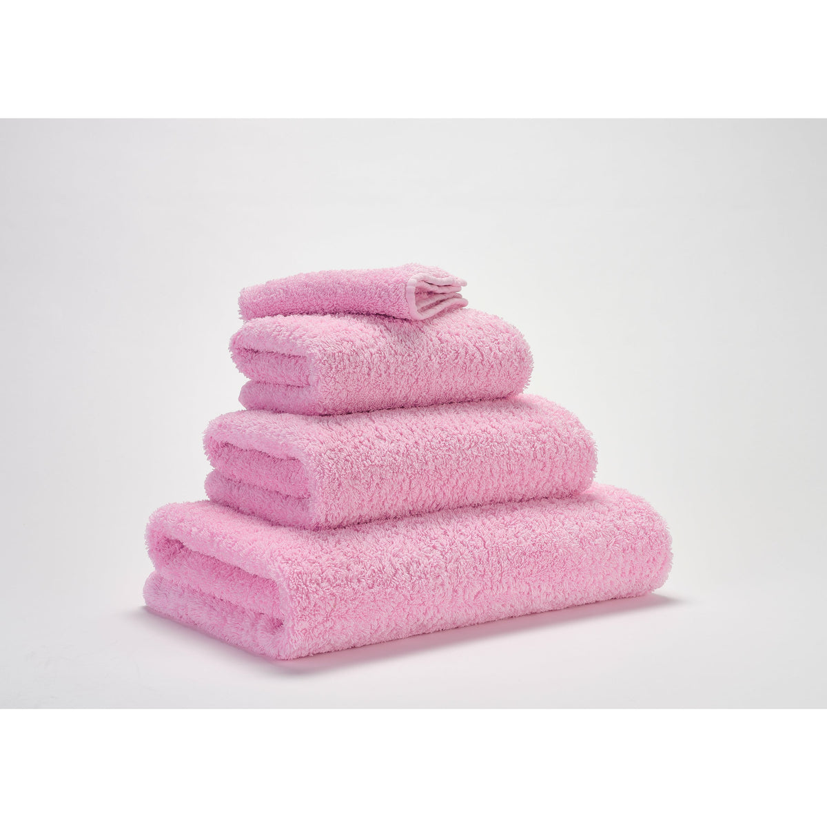 Abyss Super Pile Bath Towels  Pinklady Fine Linens Stack Slanted