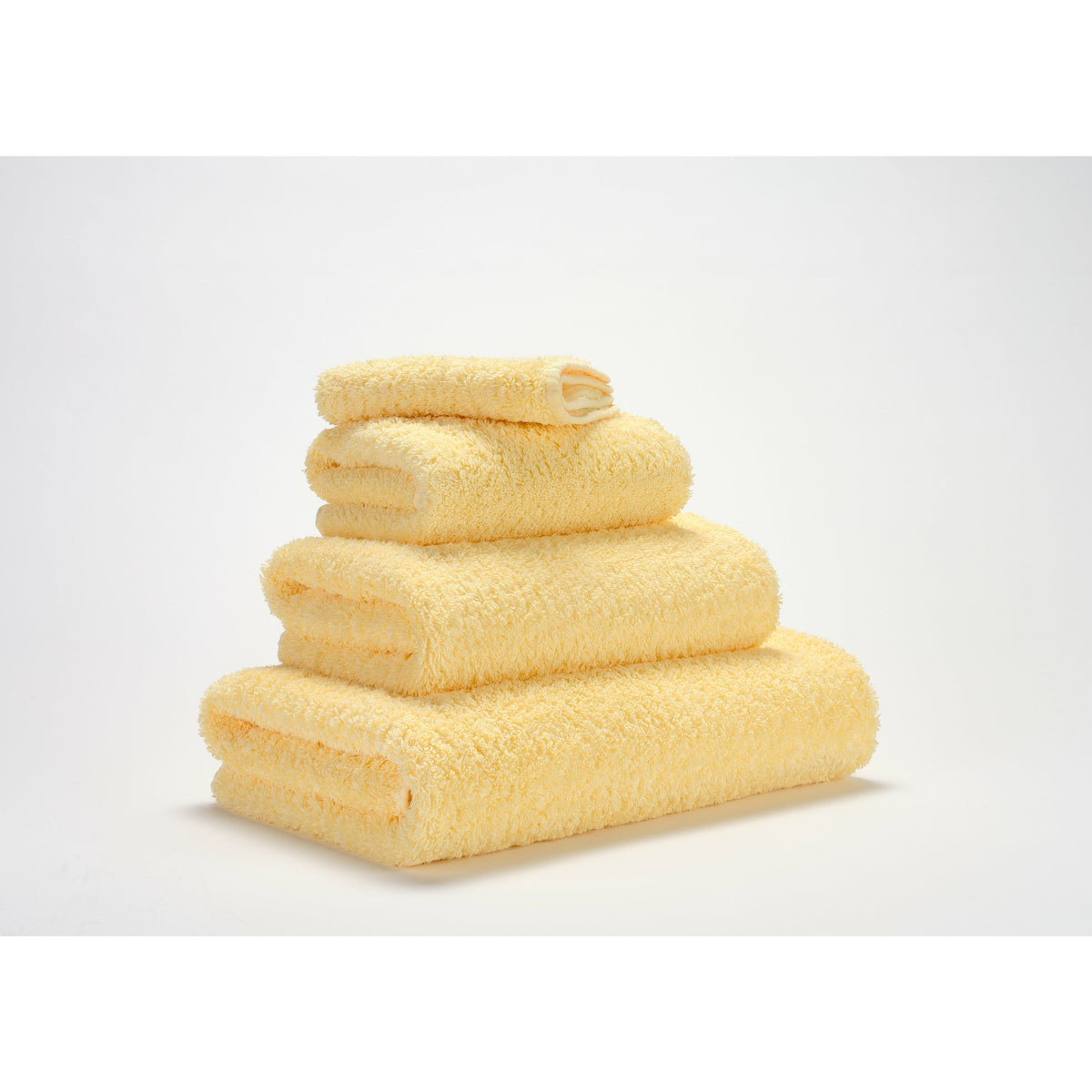 Abyss Super Pile Bath Towels Popcorn Fine Linens Stack Slanted