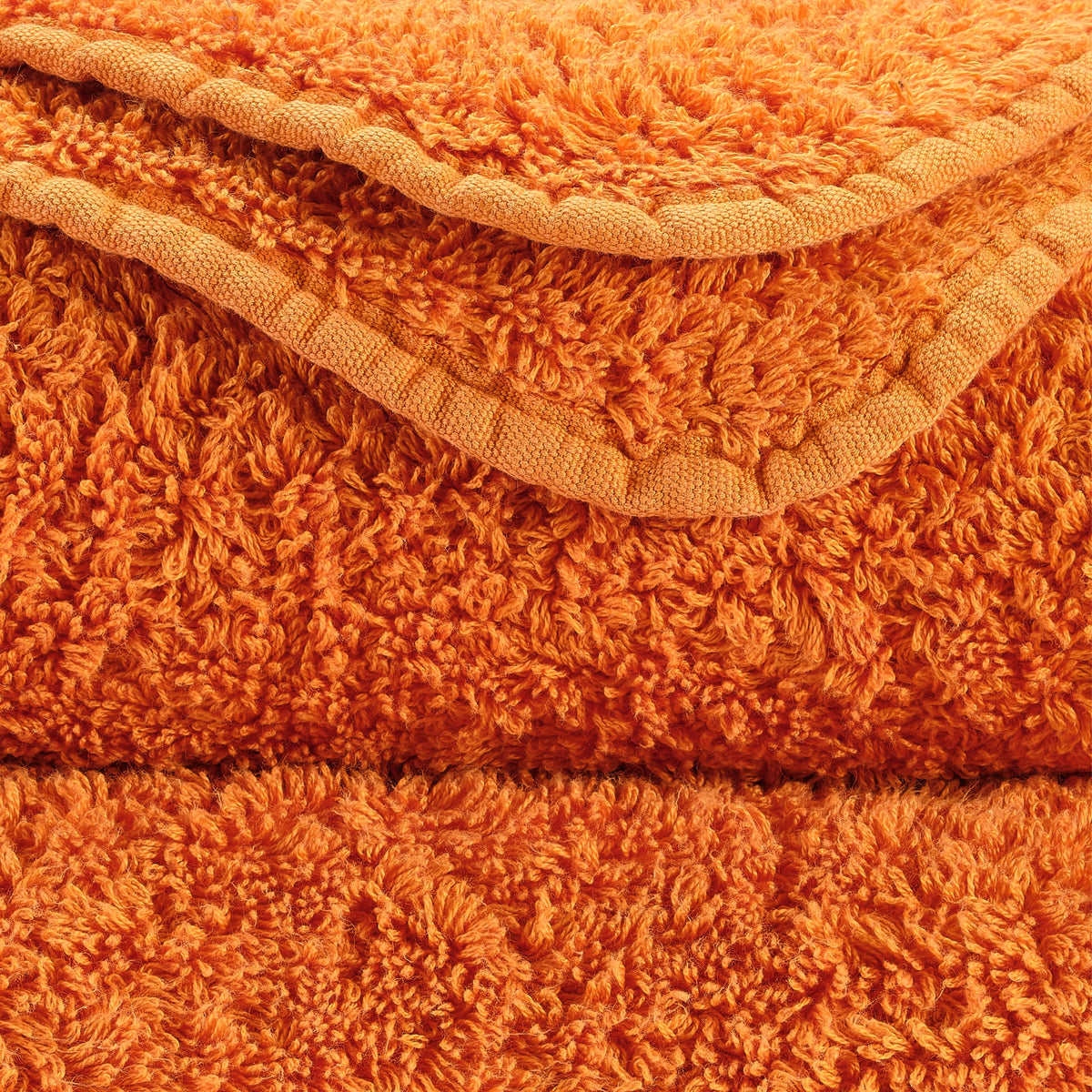 Abyss Super Pile Bath Towels and Mats - Tangerine (614)